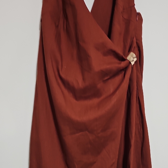 Zara Backless Brown Dress - Picture 4 of 8